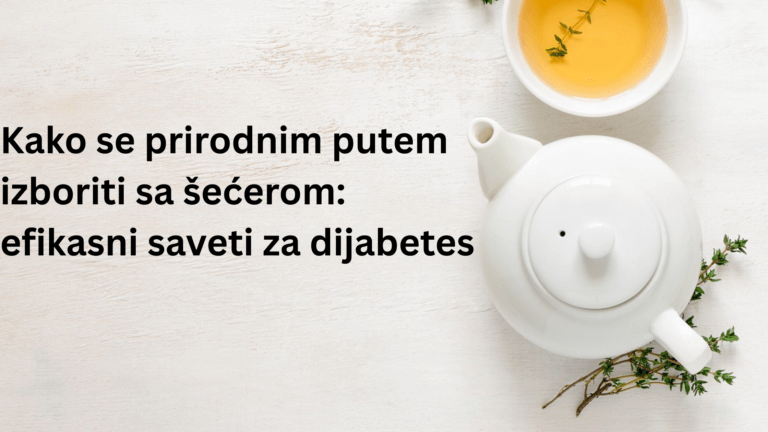 Kako se prirodnim putem izboriti sa secerom